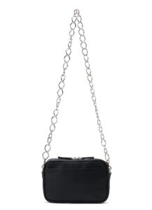 GRAINY LEATHER CHAIN BODY BAG