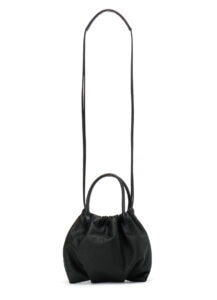 SOFT LEATHER DRAWINGSTRING HANDLE BAG