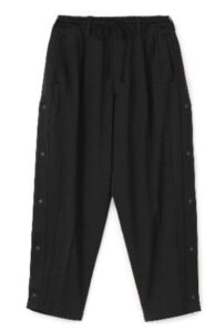 Pe/Rayon Tropical Pinstripe side snap wide pants