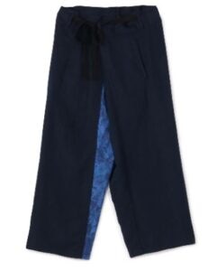 Ry/Li Easy Cross Tie Dye Waist Fold Wide Pants