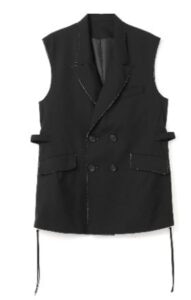 T/W Tropical Double Breasted Big Silhouette 4BW Sleeveless Jacket
