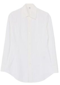 COTTON PLAIN STITCH SLIM SHIRT