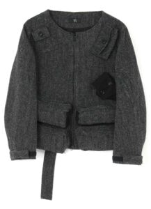 WOOL HERRINGBONE MULTI POCKET JACKET