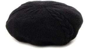 WOOL CABLE KNITTED BERET