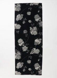 Big Bath Towel Skull Rose