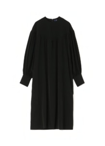 TRIACETATE/POLYESTER TUSSAH CORD PATCHED DRESS