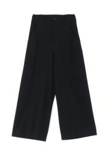 COTTON LINEN SUNDRIED WASHER HIGH WAIST WIDE PANTS