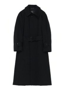 WOOL + AIR SPUN CHINO COMBO STEN COLLAR COAT