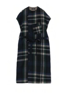 WOOL BLANKET CHECK SURGICAL DRESS