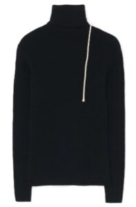 RIB WHOLEGARMENT KNITTED TURTLENECK