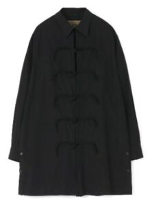 No.142 BLACK BROAD CHINA BUTTON SHIRTS