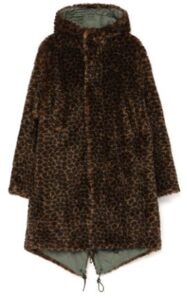 No.181 LEOPARD FUR MILITARY COAT