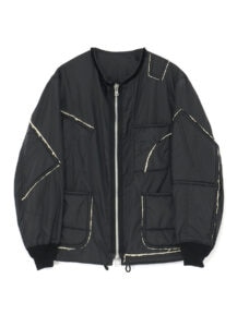 No.173 POLYESTER TAFFETA + WOOL PILE PATCHED BLOUSON