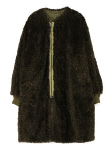 No.183 LEOPARD FUR LINER COAT