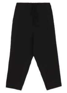 GABARDINE BIG TAPERED STRING PANTS