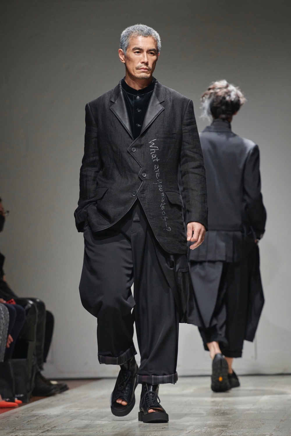 ヨウジヤマモト 18aw look23 ニットセットアップ