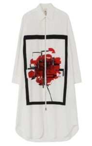 <Osamu Dazai>40/ cotton broad Long shirt dress type2