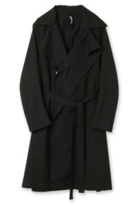 T/W gabardine Front fluttering coat