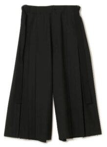 T/W gabardine Box pleats hakama pants