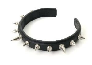 Tanned Leather London Studs Choker