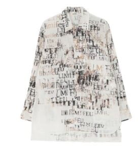 Typo LIMI Print Zipper Pocket Shirt