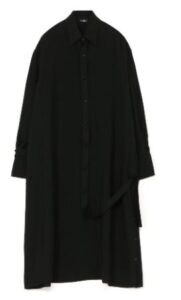 Ly/Cu Gabardine A Long Shirt Dress