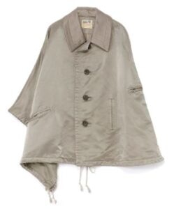 N/C TWILL FLEECY LINING R-CAPE PONCHO J