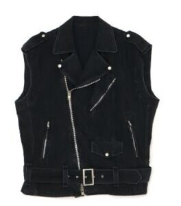 LIMIFEU Dept Denim Sleeveless Riders Jacket