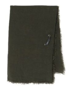 60/2 Linen Big Stole With Leather Pin