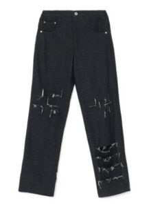 12oz Denim Layered Slashed Pants