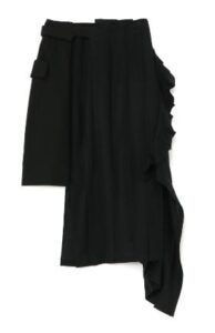 Denim + Viyella Combination Pleats Skirt B