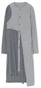 C/Ry Rib Combi Layered Long Cardigan