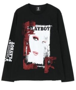 PLAYBOY×S’YTE feat Harumi Yamaguchi Rouge a Levres Long sleeve T-shirt