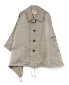 N/C TWILL FLEECY LINING R-CAPE PONCHO J