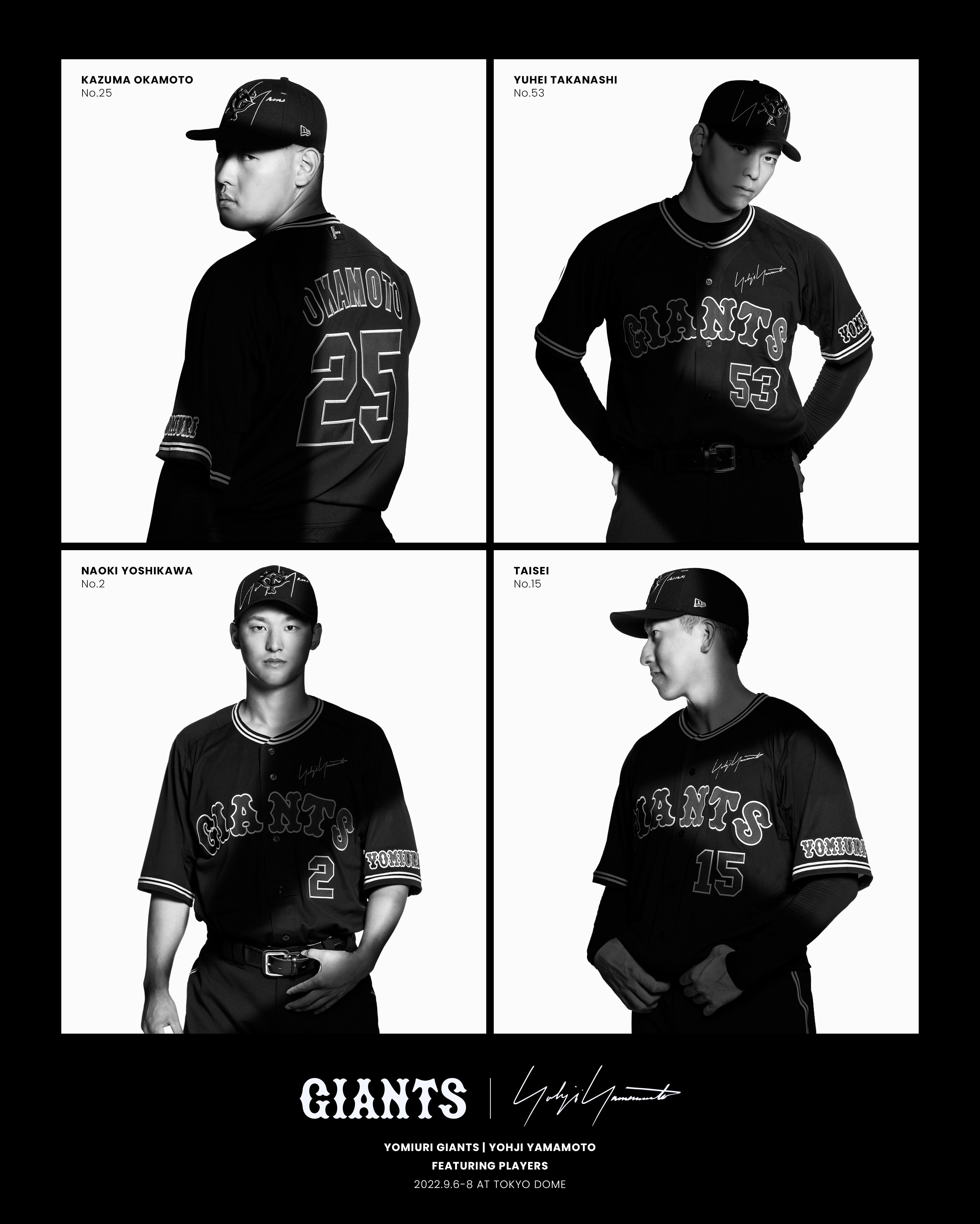 Yohji Yamamoto × Yomiuri Giants Collaborate Collection Release Information Yohji Yamamoto Official Site