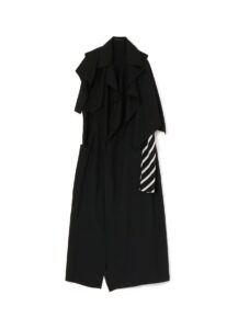 SIDE OPEN DRAPED COAT