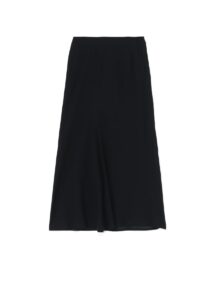 C/CHIFFON DOUBLE LAYERED RIGHT SIDE FLARE SKIRT