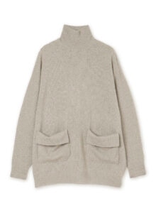 CASHMERE KNIT HIGH NECK PULLOVER