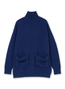 CASHMERE KNIT HIGH NECK PULLOVER