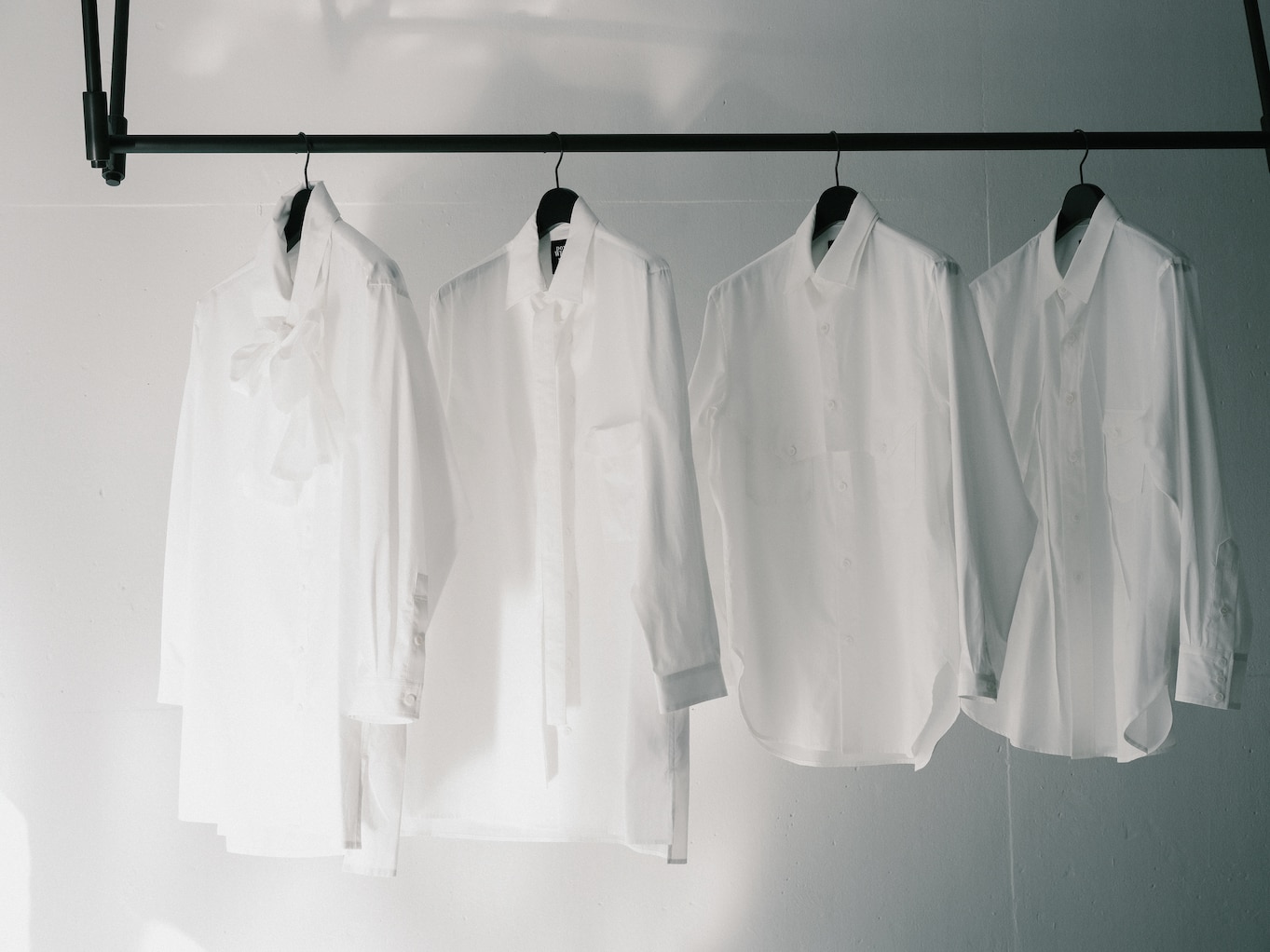 Power of the White Shirt 胸切替ポケットシャツ 白