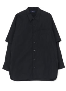 SUPIMA COTTON PANEL LAYERED SLEEVES SHIRT