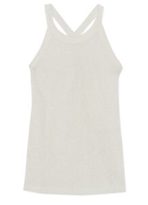 LINEN POLYESTER WRINKLED PLAIN STITCH CAMISOLE