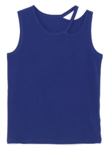 HARD TWISTED PLAIN STITCH CUT OFF TANK TOP