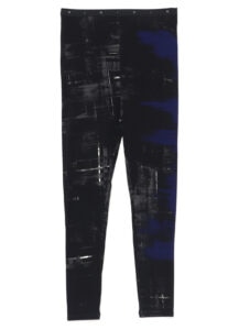 RAYON STRETCHED PLAIN STITCH PLAID PRINT LEGGINGS