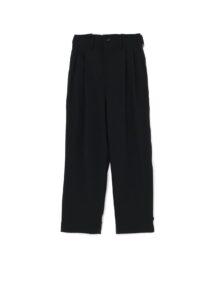 GABARDINE 2 TUCKS TROUSERS