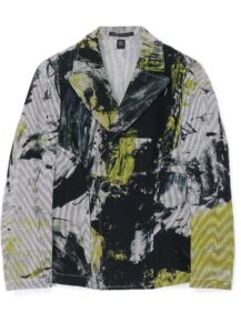 HICKORY ABSTRACT PAINT DOUBLE FRONT SLIM JACKET