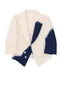 LINEN/COTTON SWALLOWTAIL JACKET