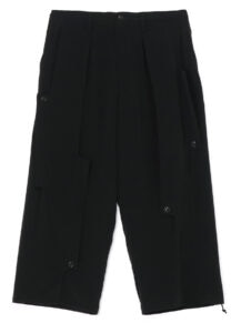 TRIACETATE POLYESTER CREPE de CHINE ANKLE LENGTH WRAP PANTS