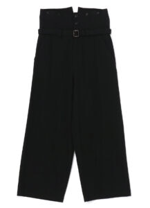 TWILL DENIM WAIST STRING SLIM PANTS