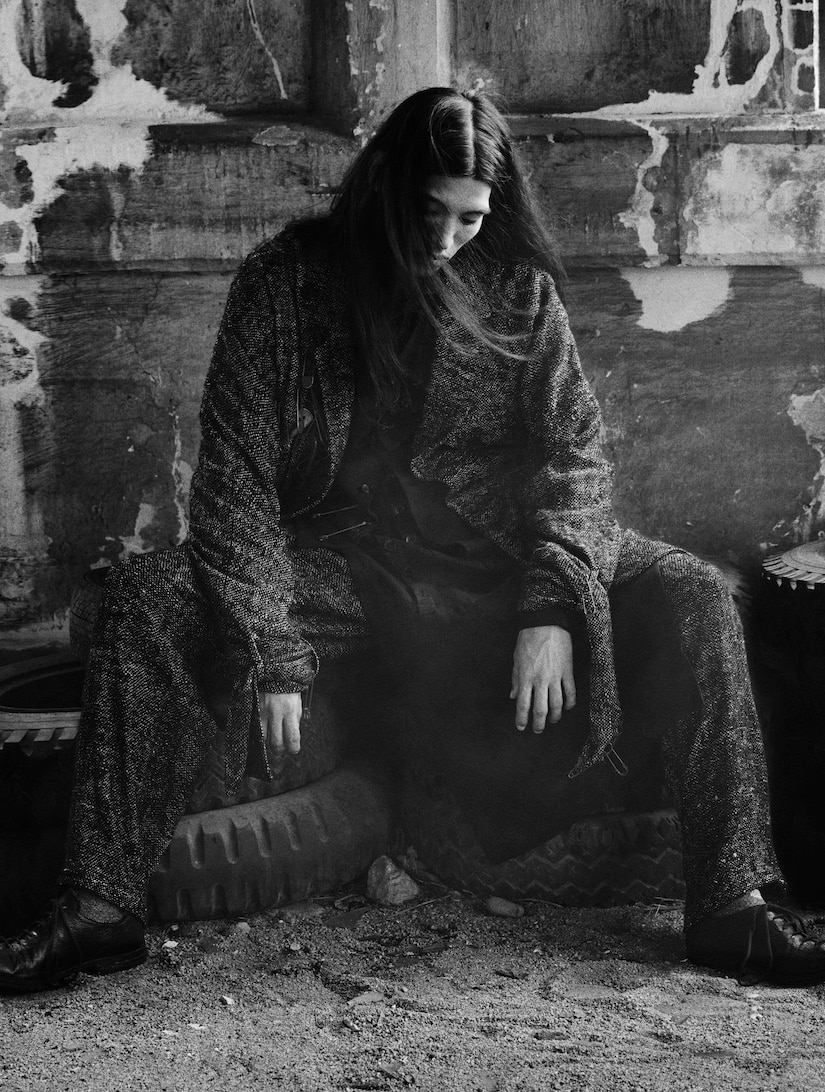 ヨウジヤマモト 麻 トゥロワーセットアップ のめり込ん 